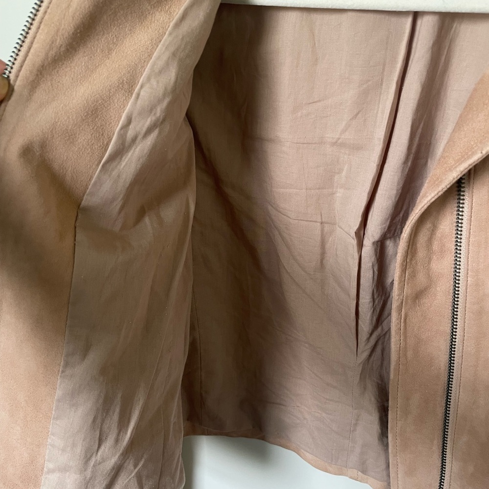 Vince Women's Light Pink Leather Jacket - Picture 6 of 8